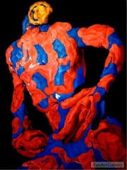 REYNIER Eric - Red and blue dancer