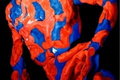REYNIER Eric - Red and blue dancer